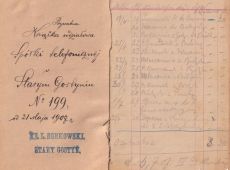 1841.Prywatna ksiazka udzialowa Spolki Telefonicznej w Starym Gostyniu (21 maja 1907 r.)