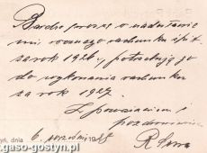 1856.Karta pocztowa wyslana przez Romana Sure - dyrektora Banku Pozyczkowego w Gostyniu do ksiedza Ludwika Sobkowskiego, proboszcza w Starym Gostyniu (6 wrzesnia 1928 r.)