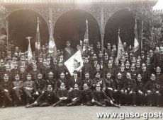 1920.Poswiecenie sztandaru z okazji 25-lecia Ochotniczej Strazy Pozarnej w Gostyniu (1925 r.)