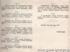 1922.Regulamin Towarzystwa Czytelni dla Kobiet w Gostyniu obowiazujacy do Walnego Zebrania, ktore odbylo sie 30 maja 1927 roku