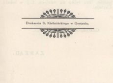 1923.Regulamin Towarzystwa Czytelni dla Kobiet w Gostyniu obowiazujacy do Walnego Zebrania, ktore odbylo sie 30 maja 1927 roku