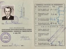 1927.Indeks Tadeusza Gaszka z Gostynia - sluchacza Zaocznego Dwusemestralnego Kursu Rachunkowosci Jednostek Budzetowych w 1961 roku