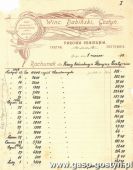 1929.Rachunek wystawiony w Cegielni Parowej Wincentego Dabinskiego w Gostyniu (1 marca 1910 r.)