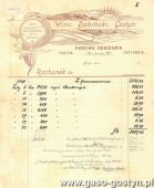 1930.Rachunek wystawiony w Cegielni Parowej Wincentego Dabinskiego w Gostyniu (1 marca 1910 r.)
