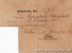 195.Ausweis - 1939r.