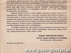 1962.Obwieszczenie w sprawie zabezpieczenia ksiazek poniemieckich wystawione przez dra. Stanislawa Helsztynskiego (1945 r.)