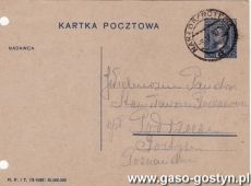 1964.Karta pocztowa wyslana w 1935 roku do Stanislawa Taczanowskiego w Podrzeczu