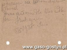 1965.Karta pocztowa wyslana w 1935 roku do Stanislawa Taczanowskiego w Podrzeczu