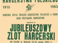 1968. Plakat - Jubileuszowy Zlot Harcerski w Krobi (21-22 maja 1983 r.)