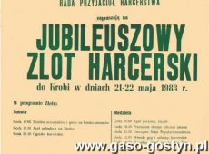 1968. Plakat - Jubileuszowy Zlot Harcerski w Krobi (21-22 maja 1983 r.)