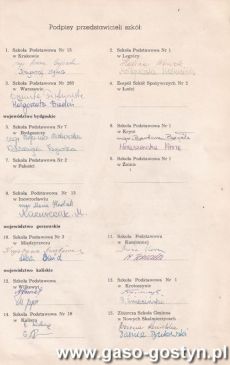 1972.Akt zawiazania Ogolnopolskiej Rodziny Szkol im. Powstancow Wielkopolskich (1978 r.)