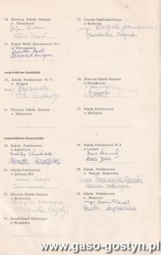 1973.Akt zawiazania Ogolnopolskiej Rodziny Szkol im. Powstancow Wielkopolskich (1978 r.)