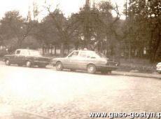 1980.Gostynski postoj TAXI, Plac Karola Marcinkowskiego-1985 r.