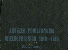 1981.Legitymacja Jozefa Wielinskiego (1899-1980) - czlonka Zwiazku Powstancow Wielkopolskich Kolo Gostyn (1949 r.)