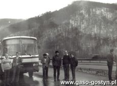 1987. Pracownicy Spoldzielni Pracy Metalowcow w Gostyniu w drodze do Budapesztu