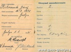 1998.Legitymacja Jozefa Pietraszewskiego - czlonka Strazy Ogniowej Ochotniczej w Gostyniu