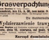 200. Reklama z Gostyner Kreisblatt 1912 r.