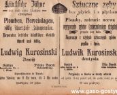 201. Reklama z Gostyner Kreisblatt 1912 r.