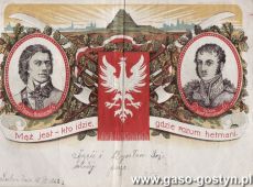 2031.Telegram slubny (Gostyn, 16 wrzsesnia 1922 r.)
