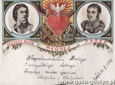 2032.Telegram slubny (Gostyn, 16 wrzsesnia 1922 r.)