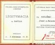 2033.Legitymacja Wielkopolskiego Krzyza Powstanczego powstanca Jozefa Wielinskiego z Gostynia (5 stycznia 1958 r.)