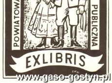 2039.Exliblis Powiatowej i Miejskiej Biblioteki Publicznej w Gostyniu (1971 r.).JPG