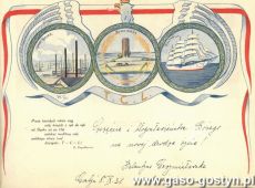 2041.Telegram slubny z zyczeniami od Walentyny Grzymislawskiej (8 wrzesnia 1931 r.)