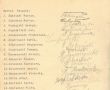 2047.Lista obecnosci czlonkow Strazy Ochotniczej Ogniowej w Gostyniu na zebraniu w dniu 29 stycznia 1911 roku w sali Hotelu Francuskiego Kaliksta Jankiewicza przy Viehmarkt (obecnie Plac Karola Marcinkowskiego)