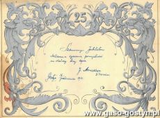 2062.Telegram z okazji 25. rocznicy slubu (Gostyn, 1931 r.)