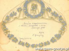 2064.Telegram z okazji 25. rocznicy slubu (Gostyn, 1931 r.)