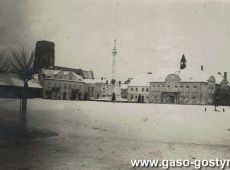 2068.Rynek w Gostyniu w zimowej scenerii 1930 roku