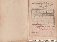 2072.Ksiazeczka kwitowa (ubezpieczenie od inwalidztwa i na starosc) Antoniego Smektaly z Czajkowa