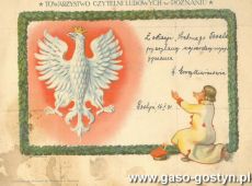 2087.Telegram z motywem patriotycznym z okazji 25-lecia malzenstwa (1931 r.)