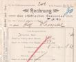 2109.Rachunek wystawiony w des staedtischen Gaswerkes (gazowni miejskiej) w Gostyniu (1910 r.)