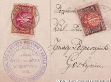 2112.Karta pocztowa zaadresowana do Ignacego Pospieszynskiego w Gostyniu