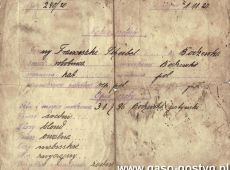 2114.Wykaz osobisty urodzonej 31 lipca 1896 roku w Bodzewku Franciszki Scheibel wystawiony 18 wrzesnia 1920 roku przez Komisariat Obwodowy w Gostyniu-Wschod
