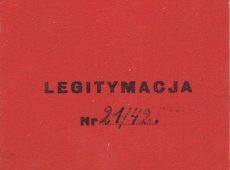 2115.Legitymacja Franciszka Przybylaka - komendanta Ochotniczej Strazy w Bodzewku (1955 r.)
