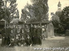 2165.Strazacy OSP Gostyn na cwiczeniach w Borku Wlkp. (1951 r.)