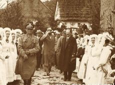 2183.Powitanie prezydenta Ignacego Moscickiego u Pazolow w Zychlewie (23 maja 1929 r.)