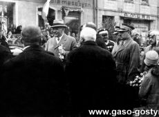 2184.Powitanie prezydenta Ignacego Moscickiego na Rynku w Krobi (23 maja 1929 r.)