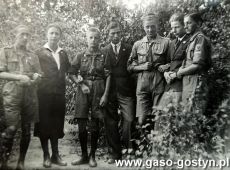 2223.Wizyta (na zaproszenie druhow z 3 Druzyny Harcerskiej) harcerzy ze Srody  w Gostyniu (sierpien 1935 r.)