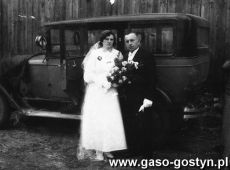 2230. Slub Rozalii i Franciszka Kaczmarkow (Smogorzewo, 1937 r.)