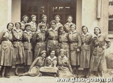 2285.Oboz gostynskiej I Druzyny Harcerek im. Krolowej Jadwigi w Pawlowicach (1932 r.)