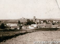 2296.Panorama Gostynia z dzisiejszej ulicy Gornej (zdjecie z konca XIX wieku)