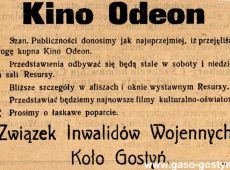 232.Kino Odeon w gostyniu - 1925r.