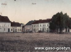 236.Rynek w Dolsku (pocztowka z poczatku XX wieku).