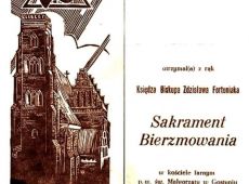 256.Pamiatka sakramentu bierzmowania w kosciele farnym w Gostyniu (7 maja 1988 r.)