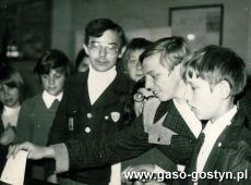 261.Wybory do Rady Samorzadu Uczniowskiego w Szkole Podstrawowej nr 3 w Gostyniu (maj 1974r.)