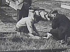 2698.Poczatki robudowy Huty Szkla w Gostyniu (1958 r.)