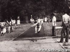 2731.Leszczynska Olimpiada Mlodziezy w Lesznie - w skoku w dal Szkole Podstawowa nr 3 w Gostyniu reprezentowal Waldemar Apanasewicz (24 maja 1979 r.)